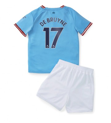 Manchester City Kevin De Bruyne #17 babykläder Hemmatröja barn 2022-23 Korta ärmar (+ Korta byxor)